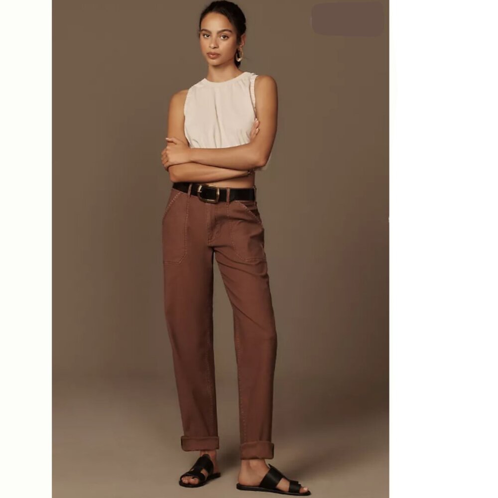 Brand New Pilcro Military Boyfriend Trouser Pants NWT - Picture 2 of 12